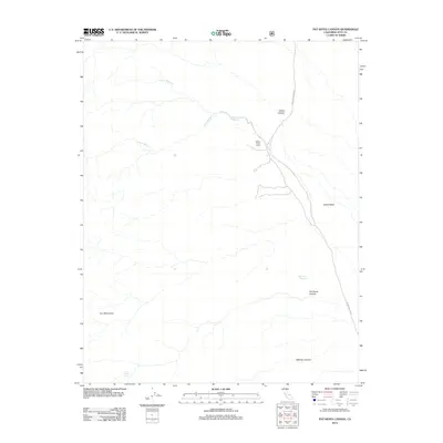 2012 Map of Pat Keyes Canyon, 2012 Print