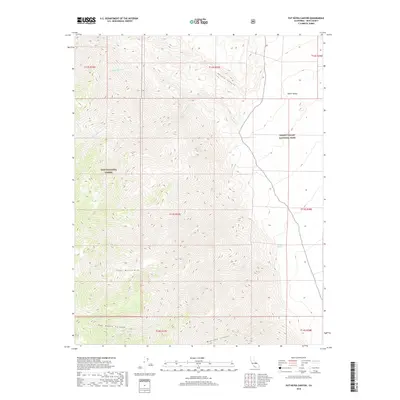 2018 Map of Pat Keyes Canyon, 2018 Print