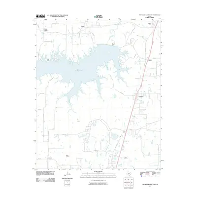 2011 Map of Pat Mayse Lake East, 2011 Print