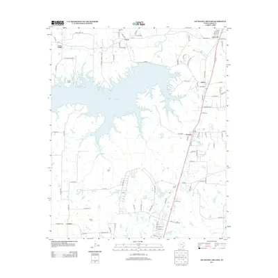 2013 Map of Pat Mayse Lake East, 2013 Print