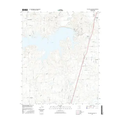 2016 Map of Pat Mayse Lake East, 2016 Print