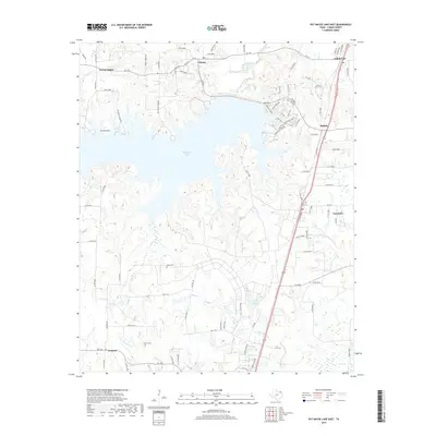 2019 Map of Pat Mayse Lake East, 2019 Print