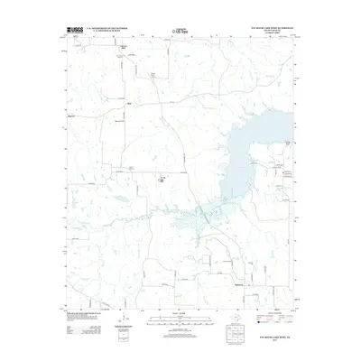 2013 Map of Pat Mayse Lake West, 2013 Print