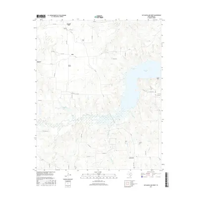 2016 Map of Pat Mayse Lake West, 2016 Print