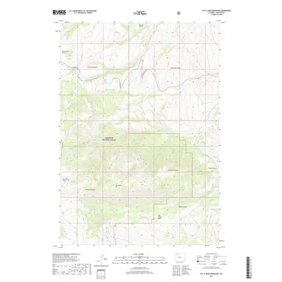 2017 Map of Pat O' Hara Mountain, 2017 Print