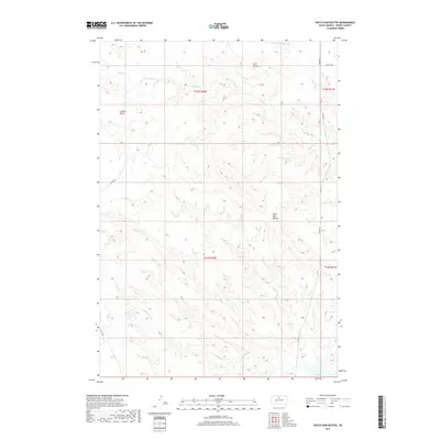 2017 Map of Patch Skin Buttes, 2017 Print
