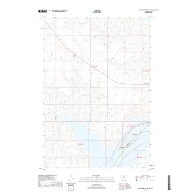 2017 Map of Patch Skin Buttes SW, 2017 Print