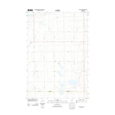 2013 Map of Patchen Lake, 2013 Print