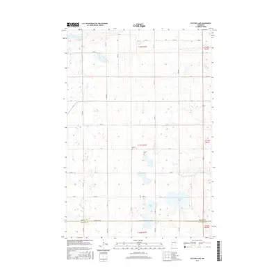 2016 Map of Patchen Lake, 2016 Print