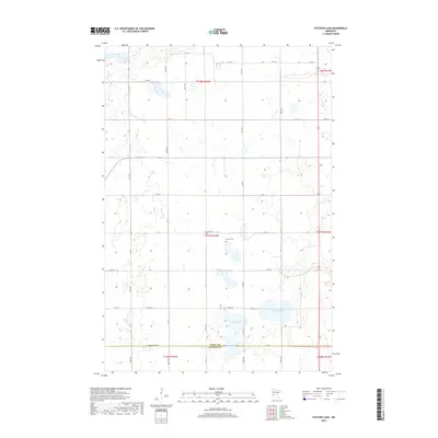 2019 Map of Patchen Lake, 2019 Print