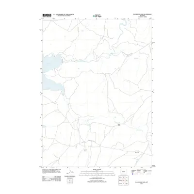 2012 Map of Pathfinder Dam, 2012 Print