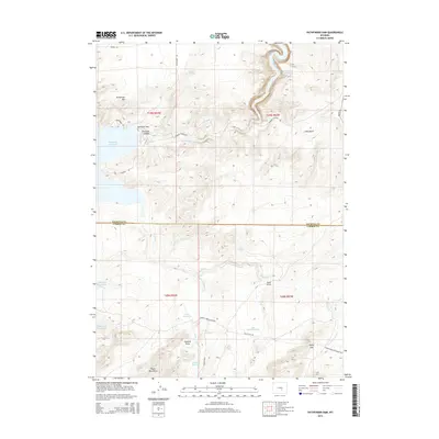 2015 Map of Pathfinder Dam, 2015 Print
