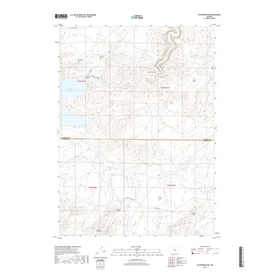 2017 Map of Pathfinder Dam, 2017 Print