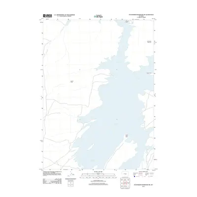 2012 Map of Pathfinder Reservoir NW, 2012 Print