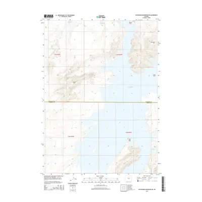 2015 Map of Pathfinder Reservoir NW, 2015 Print
