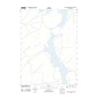 2012 Map of Pathfinder Reservoir SW, 2012 Print