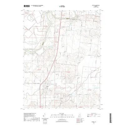 2019 Map of Patoka, 2019 Print