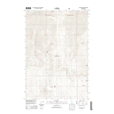 2013 Map of Patrick Butte, 2013 Print