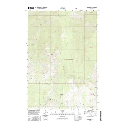 2017 Map of Patrick Butte, 2017 Print