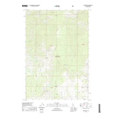 2020 Map of Patrick Butte, 2020 Print