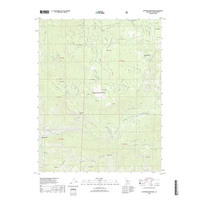 2018 Map of Patterson Mountain, 2018 Print