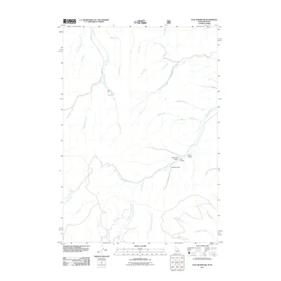 2011 Map of Paul Reservoir, 2011 Print