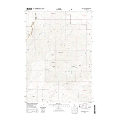2013 Map of Paul Reservoir, 2013 Print
