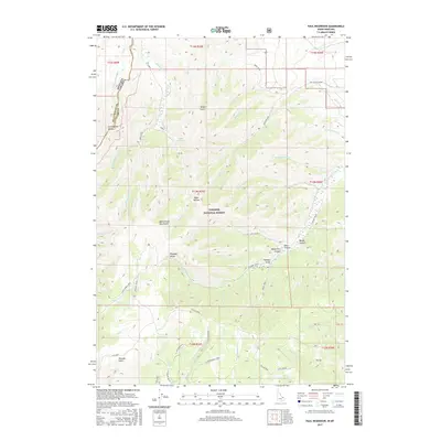2017 Map of Paul Reservoir, 2017 Print