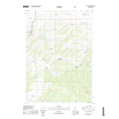 2020 Map of Paul Reservoir, 2020 Print