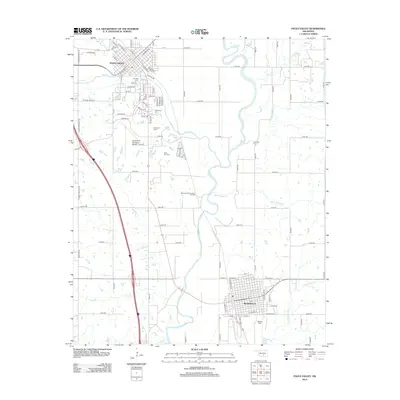 2012 Map of Pauls Valley, 2012 Print