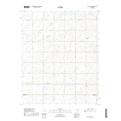 2018 Map of Pauls Valley NE, 2018 Print