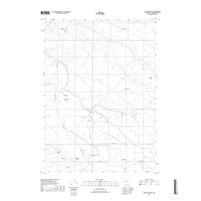 2017 Map of Pavillion Butte, 2017 Print