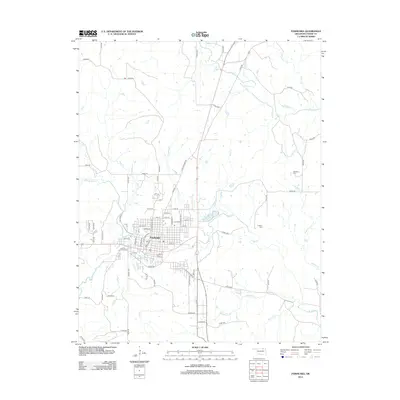2012 Map of Pawhuska, 2012 Print