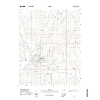 2018 Map of Pawhuska, 2018 Print