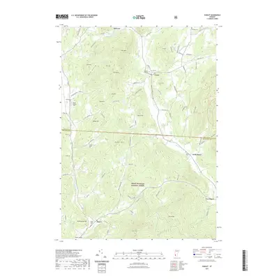 2021 Map of Pawlet, 2021 Print