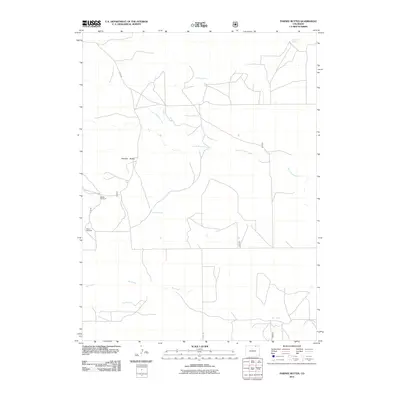 2011 Map of Pawnee Buttes, 2011 Print