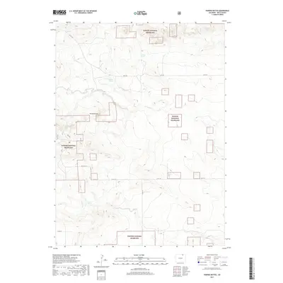 2019 Map of Pawnee Buttes, 2019 Print