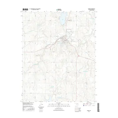 2016 Map of Pawnee, 2016 Print