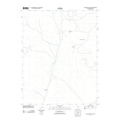 2011 Map of Paymaster Canyon, 2011 Print