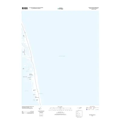 2013 Map of Pea Island, 2013 Print
