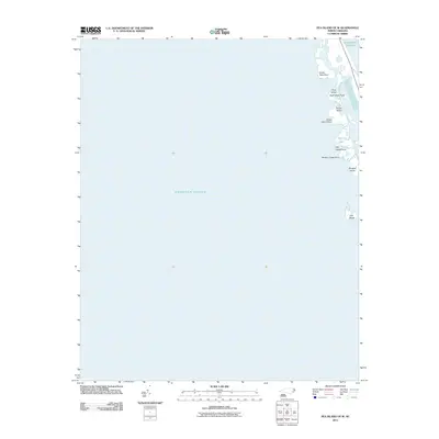 2011 Map of Pea Island OE W, 2011 Print