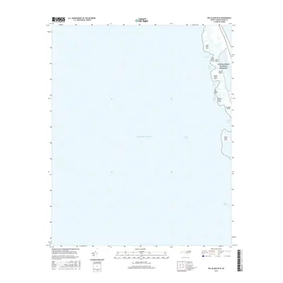 2016 Map of Pea Island OE W, 2016 Print