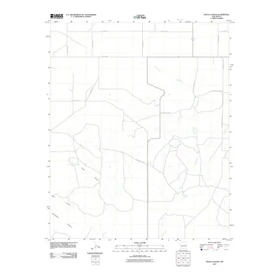 2010 Map of Peach Canyon, 2010 Print