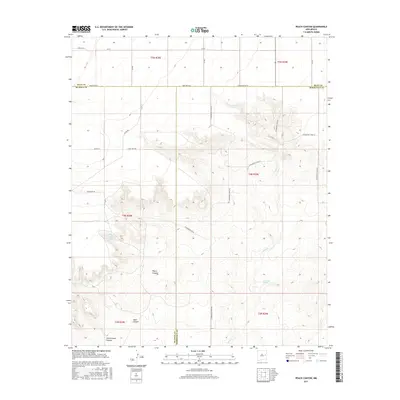 2017 Map of Peach Canyon, 2017 Print