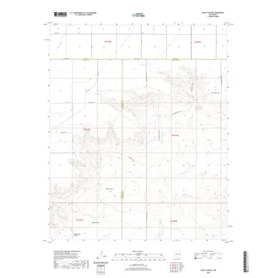 2020 Map of Peach Canyon, 2020 Print