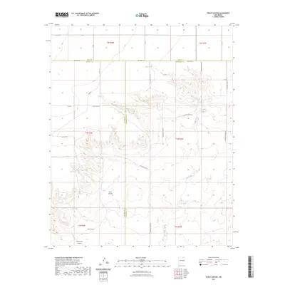 2023 Map of Peach Canyon, 2023 Print