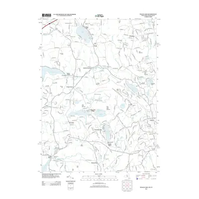 2013 Map of Peach Lake, 2013 Print
