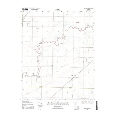 2014 Map of Peach Orchard, 2014 Print
