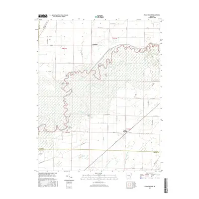 2017 Map of Peach Orchard, 2017 Print