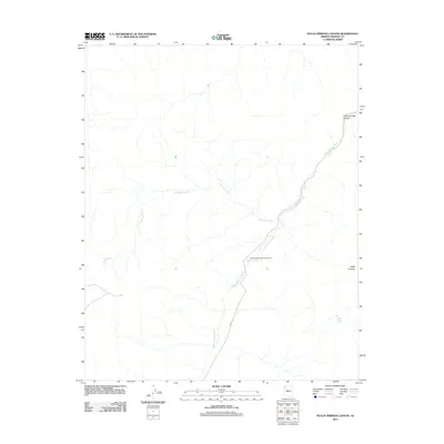 2011 Map of Peach Springs Canyon, 2011 Print